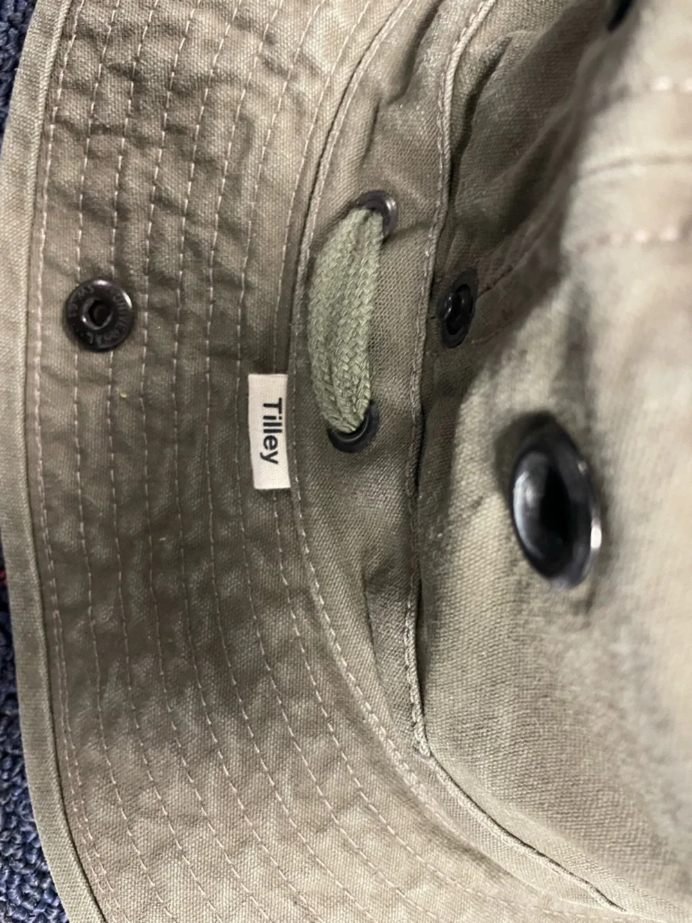 Olive Green Canvas The Tilley Hat - Classic Outdoor Sun Hat - Picture 9 of 9